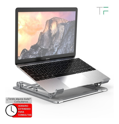 Imagen 2 de 5 de Soporte Laptop De Alumnio, Plegable, Estable Y Ajustable