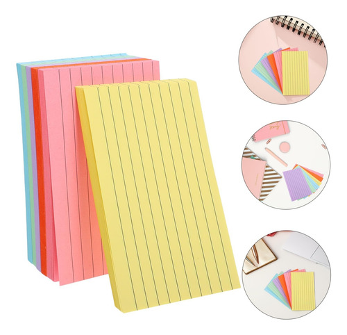3 Juegos De Tarjetas De Índice Para Bloc De Notas