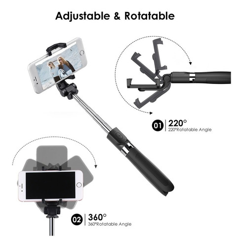 Palo Selfie Trípode Bluetooth Selfie Stick Control Remoto