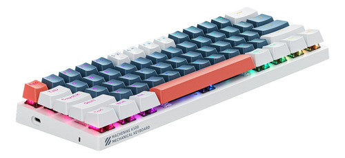 Teclado Mecânico Machenike K500-b61 C/fio Red Switch Rgb 60% Brown Switch Espanhol