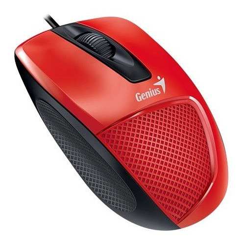 Mouse Diseño Ergonomico Genius Usb Dx-150x Rojo