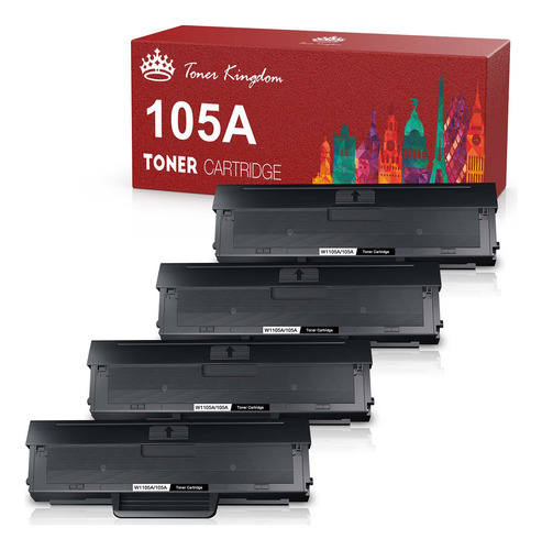 4 Pza Cartucho Toner Genérico 105a Para Hp Mfp M13