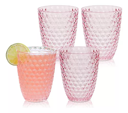 GLASKEY - Juego de 4 vasos de cristal sin plomo de estilo clásico y tamaño  grande de 7-12 onzas, ide…Ver más GLASKEY - Juego de 4 vasos de cristal sin