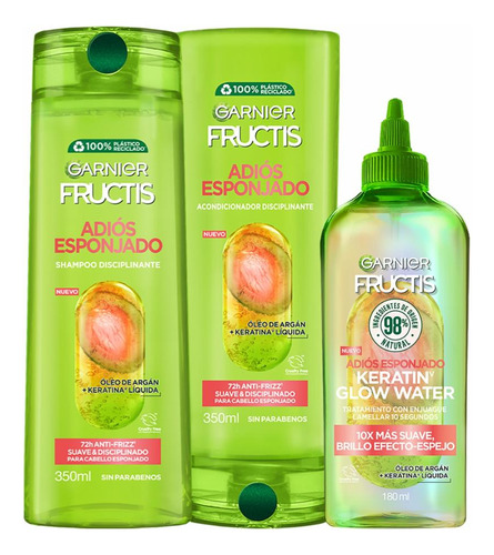 Pack Fructis Sh + Aco Adios Esponjado + Trat Lamellar