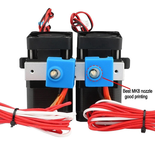 I3dp H1647 Impresora Extrusor Doble Mk9 Hotend Directo 12v