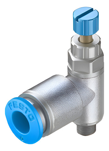 Válvula Reguladora De Flujo Festo Grla-m5-qs-6-rs-d (2 Pzas)