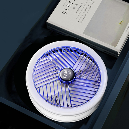 Ventilador Eléctrico Portátil: Multifunción, Carga 4, Tipo C