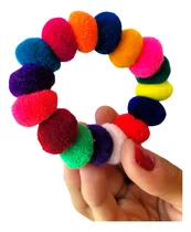 Comprar Colita De Pelo Tulmas Coleta Multicolor Norteña Pompon 