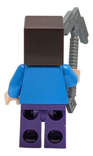 Lego Minecraft Steve Minifigure Con Pickaxe Ews