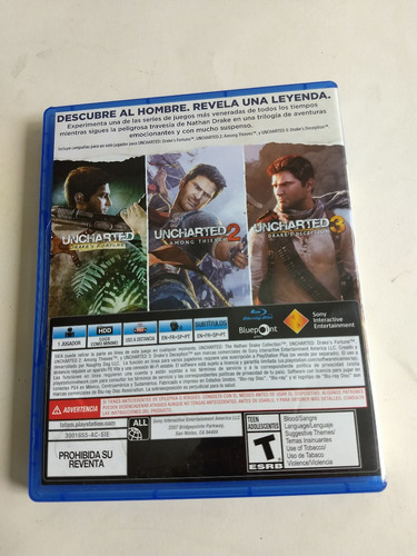 Uncharted The Nathan Drake Collection Ps4 (Usado)