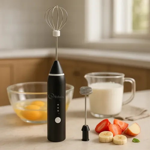 Mixer manual Portátil eletrico Recarregável 2 em 1 Alta Potência ...