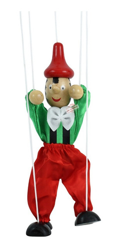 Marioneta De Madera Titere Didactico Juguete Artesanal