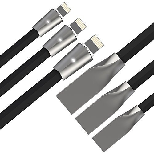 Aimus Lightning Al Cable Usb Sin Enredos Con Luz Led 3pack [