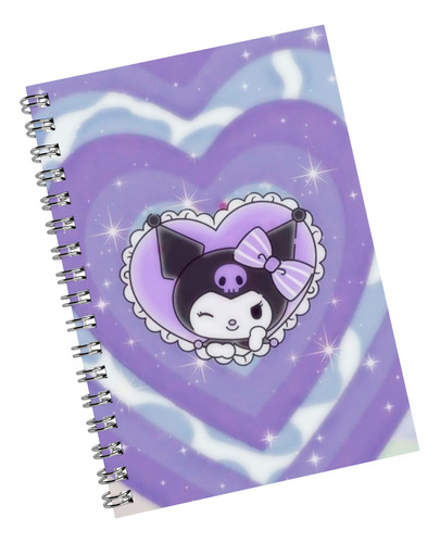 Cuaderno A5 - Kuromi -  15x21 - Muchos Modelos