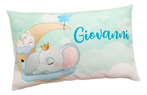 Almohadita Bebe Elefante Verde Agua