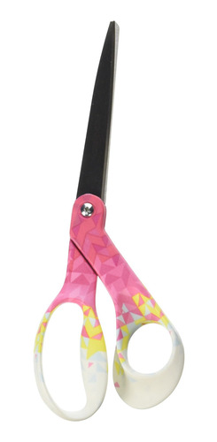 Fiskars Tijera Doblada Diseño Triangular Rosa 8 Pulgadas