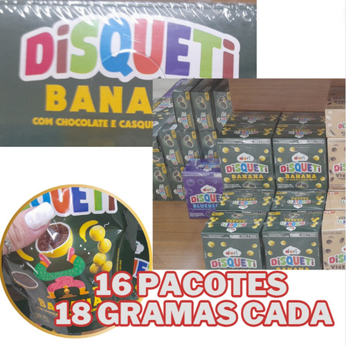 Disqueti Trufa Banana (kit 16 Pacotes 18g) Dori
