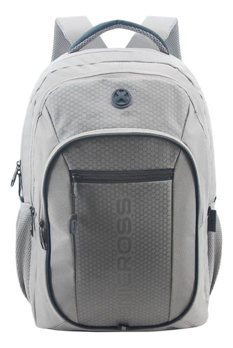 Mochila Espalda Urbana Unicross 18'' 62.3777 Color Gris Oscuro 62.3777.3 Diseño De La Tela Liso