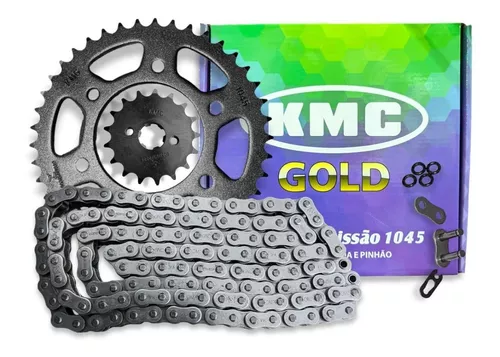 Kit Relação Transmissão Moto Crosser 150 Ano 2014 Até 2023 Aço Alta  Resistência Qualidade KMC Gold : : Automotivo