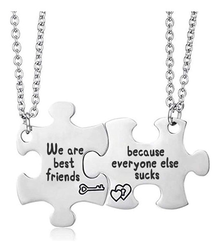 Mjartoria Best Friend Collares, Amistad Collar Puzzle Piece