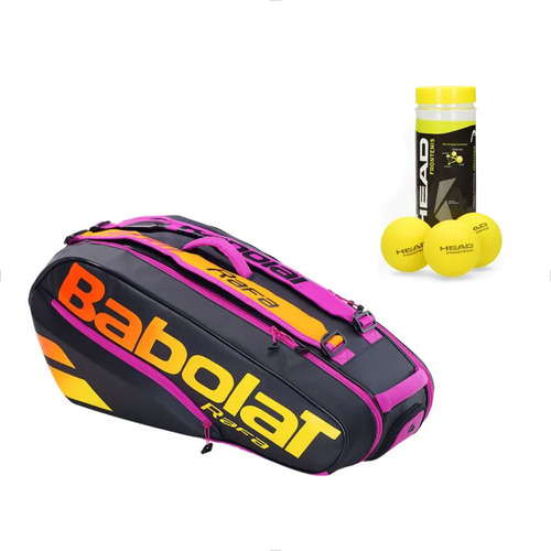 Raquetero Maleta Babolat Rh 6pure Rafa Para 6 Raqu + Pelotas