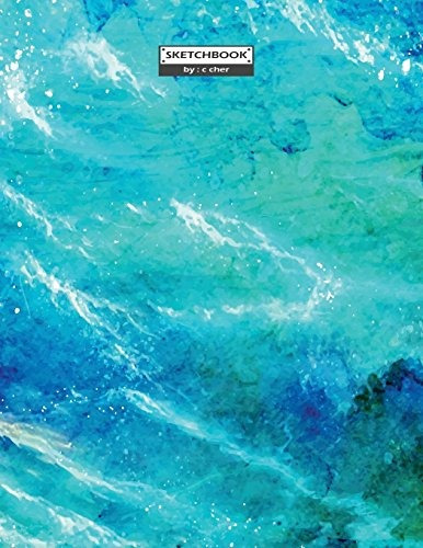 Sketchbook Sea Blue Cover (85 X 11) Inches 110 Pages, Blank 