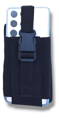 Pouch Tactico Porta Celular Dual Apto Molle Y Cinto