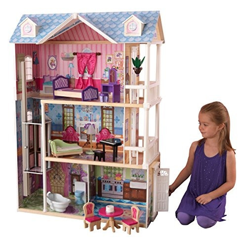 Mi Casa De Munecas Con Muebles De Kidkraft Dollhouse Mercado Libre