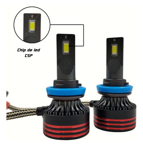 Kit De Focos Led H11 Cs Racing Platinum K10 80w X5k10csh11
