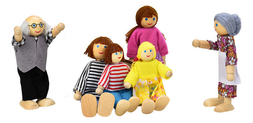 Casa De Madera N 6 Dolls Family People Niños Pret 8862