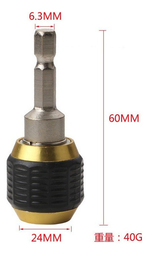 Soporte Broca De Cambio Rápido De 2 Piezas Vástago Hexagonal