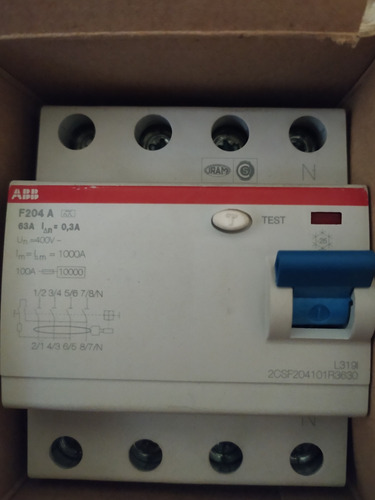 Interruptor Diferencial 4p 63a Tipo A 300ma 2csf204101r3630