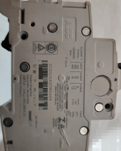 Interruptor Automatico Tetrapolar 4p 40a 6k 2cds254001r0404