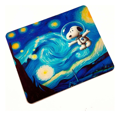 Mouse Pad Noche Estrellada Snoopy 