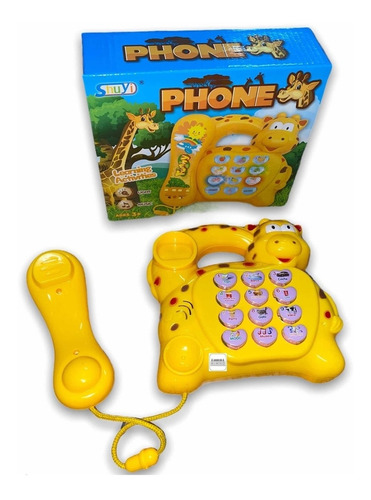 Brinquedo Telefone Musical Infantil Para Criança A Pilha 