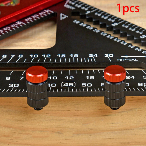 5 Medidor De Escalera Rojo Para Escuadras De Carpintería