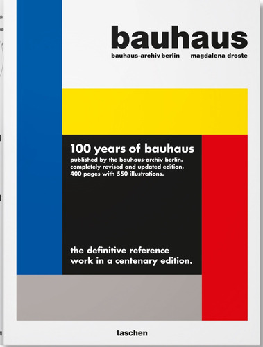 Bauhaus, de Droste, Magdalena. Editorial Taschen, capa dura em inglês, 2018