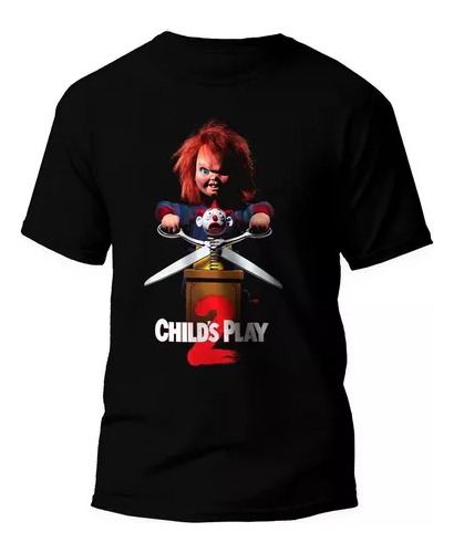 Remera Wear Print Tematica Chucky, Child´s Play Unisex