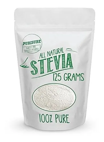 Stevia Orgánica En Polvo Concentrada, 125g, Sin Rellenos, Sin Endulzantes Artificiales, Sin Regusto, Sustituto De Azúcar