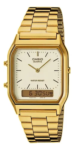 Casio Relógio de pulso Casio AQ-230 com corria de aço inoxidável cor