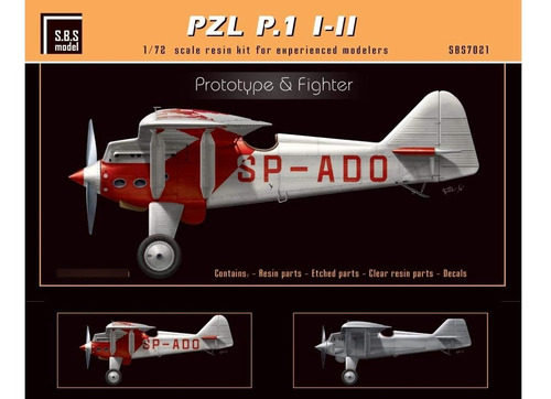 Modelo 1 72 Escala Pzl P.1 I Ii Prototype Fighter