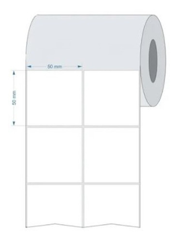 20 Rolos Etiqueta 50x50 Mm 2c Couche Argox Elgin Zebra Tsc