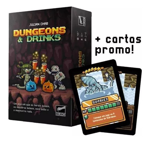 Jogo De Cartas Dungeons & Drinks (+ Cartas Promo)