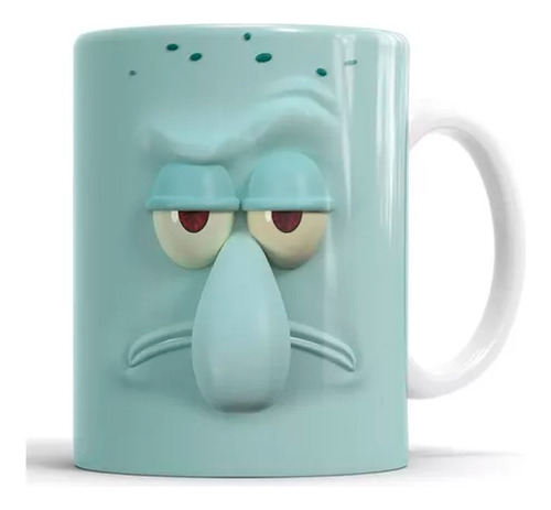 Taza Calamardo - 3d - Bob Esponja - Cerámica Importada