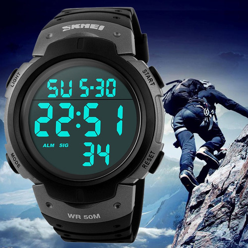 L Reloj Hombre Para Deportivo Contra Agua Numeros Grandes
