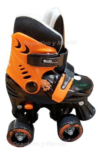 Patines Artisticos Bota Extensibles Naranja Nene Varon 26-29