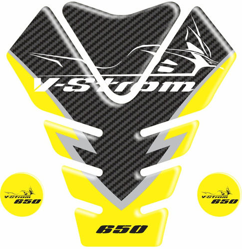 Tankpad Resinado Frontal Suzuki V Strom 650 Amarelo