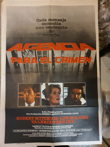 Afiche De Cine Orig.-2189-agencia Para El Crimen- R.mitchum