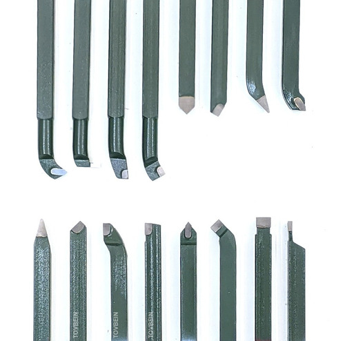 Set Herramientas Torno Cabo 3/8 Afiladas P/ Usar Metal Duro