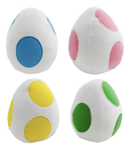 4pcs Super Mario Bros Yoshi Egg Peluche Muñeca Niños Regalo